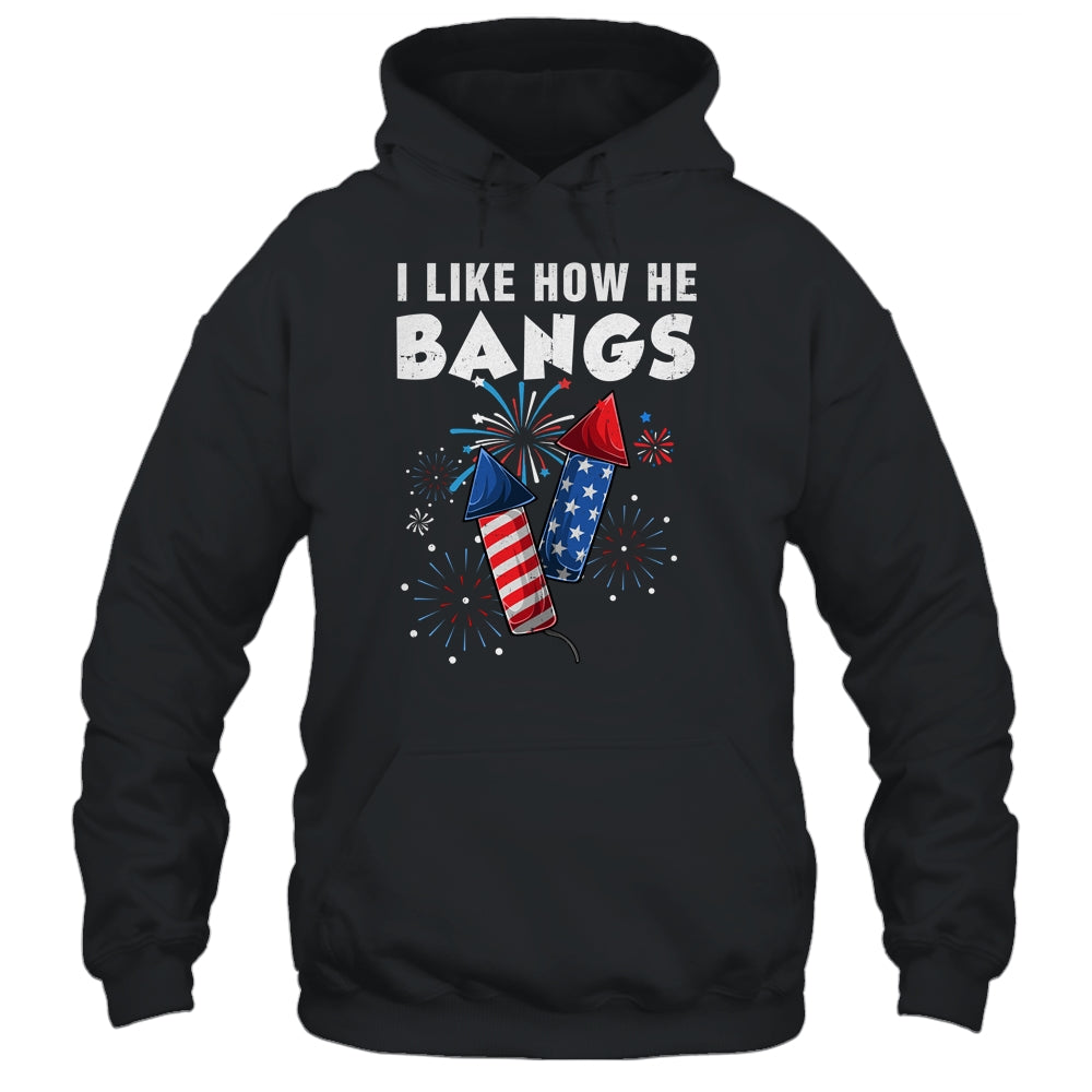 I Like How He Bangs Funny 4th Of July Matching Couple Shirt & Tank Top | teecentury
