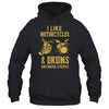 I Like Motorcycles And Drums And Maybe 3 People T-Shirt & Hoodie | Teecentury.com