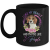 I Like My Beagle And Maybe Like 3 People Mom Life Mug Coffee Mug | Teecentury.com