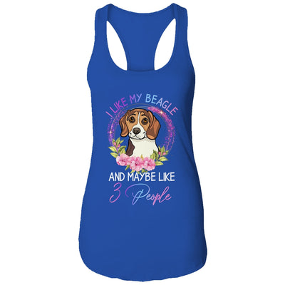 I Like My Beagle And Maybe Like 3 People Mom Life T-Shirt & Tank Top | Teecentury.com