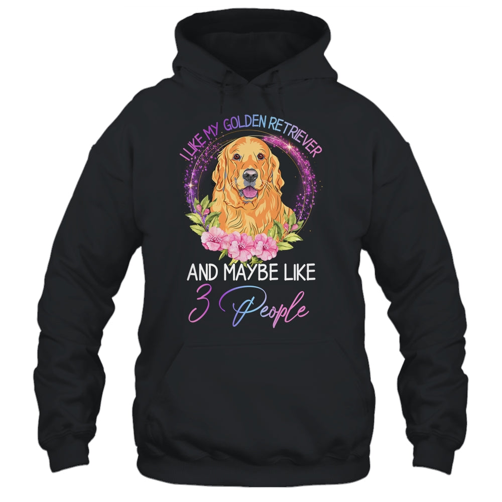 I Like My Golden Retriever And Maybe Like 3 People Mom Life T-Shirt & Tank Top | Teecentury.com