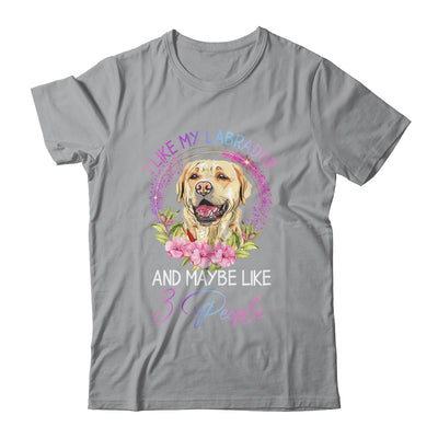 I Like My Labrador And Maybe Like 3 People Mom Life T-Shirt & Tank Top | Teecentury.com