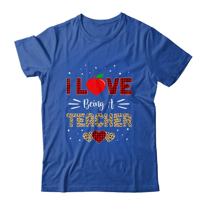 I Love Being A Teacher Leopard Valentine's Day T-Shirt & Hoodie | Teecentury.com