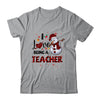 I Love Being A Teacher Snowman Dab Christmas Red Plaid T-Shirt & Sweatshirt | Teecentury.com