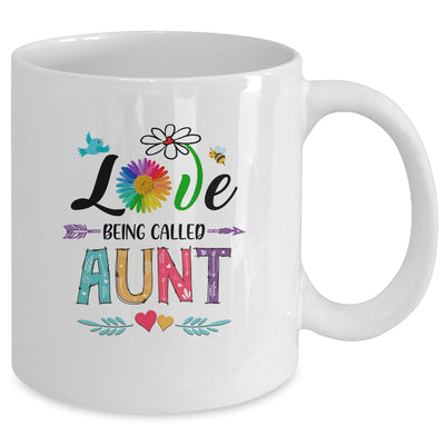 I Love Being Called Aunt Daisy Flower Mothers Day Mug Coffee Mug | Teecentury.com