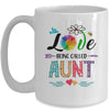 I Love Being Called Aunt Daisy Flower Mothers Day Mug Coffee Mug | Teecentury.com