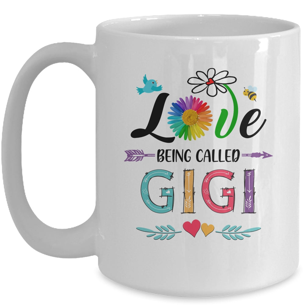 I Love Being Called Gigi Daisy Flower Mothers Day Mug Coffee Mug | Teecentury.com