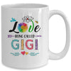 I Love Being Called Gigi Daisy Flower Mothers Day Mug Coffee Mug | Teecentury.com