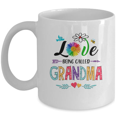 I Love Being Called Grandma Daisy Flower Mothers Day Mug Coffee Mug | Teecentury.com