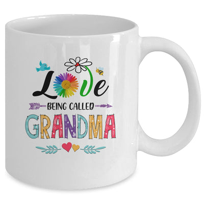 I Love Being Called Grandma Daisy Flower Mothers Day Mug Coffee Mug | Teecentury.com