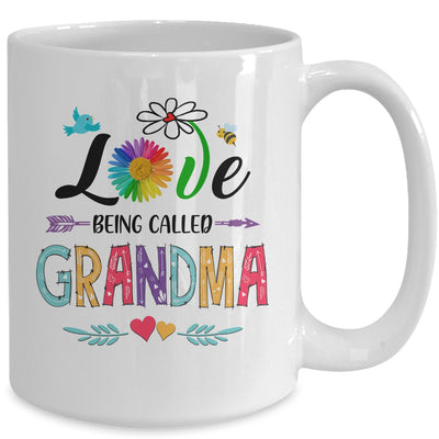 I Love Being Called Grandma Daisy Flower Mothers Day Mug Coffee Mug | Teecentury.com