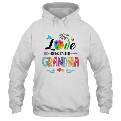 I Love Being Called Grandma Daisy Flower Mothers Day T-Shirt & Tank Top | Teecentury.com