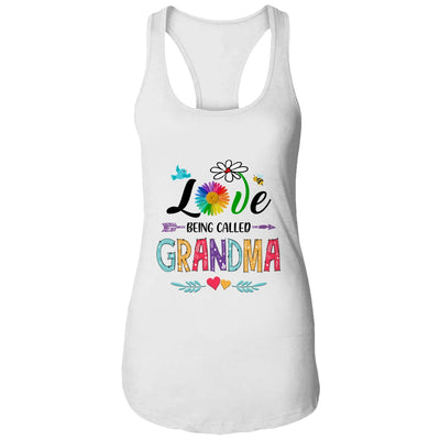 I Love Being Called Grandma Daisy Flower Mothers Day T-Shirt & Tank Top | Teecentury.com