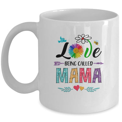 I Love Being Called Mama Daisy Flower Mothers Day Mug Coffee Mug | Teecentury.com