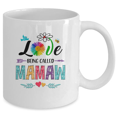 I Love Being Called Mamaw Daisy Flower Mothers Day Mug Coffee Mug | Teecentury.com