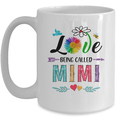 I Love Being Called Mimi Daisy Flower Mothers Day Mug Coffee Mug | Teecentury.com