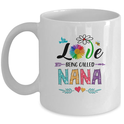 I Love Being Called Nana Daisy Flower Mothers Day Mug Coffee Mug | Teecentury.com