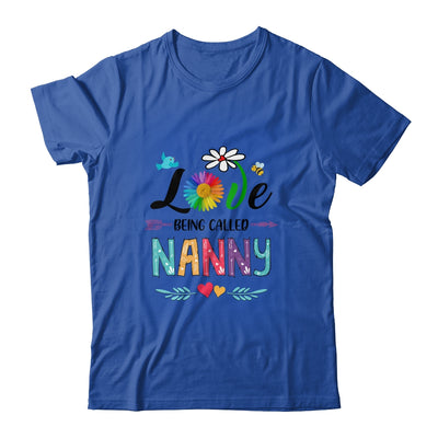 I Love Being Called Nanny Daisy Flower Mothers Day T-Shirt & Tank Top | Teecentury.com