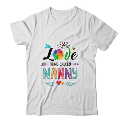 I Love Being Called Nanny Daisy Flower Mothers Day T-Shirt & Tank Top | Teecentury.com
