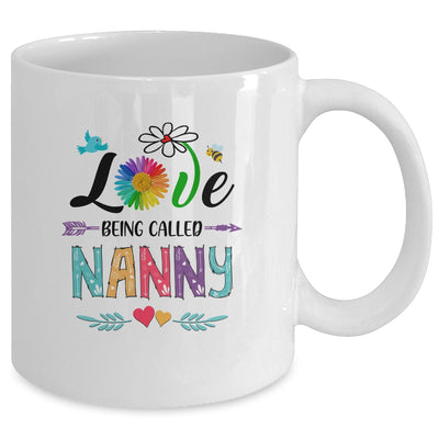 I Love Being Called Nanny Daisy Flower Mothers Day Mug Coffee Mug | Teecentury.com