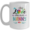 I Love Being Called Nanny Daisy Flower Mothers Day Mug Coffee Mug | Teecentury.com