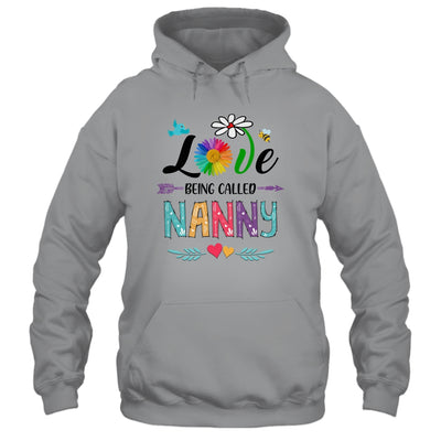 I Love Being Called Nanny Daisy Flower Mothers Day T-Shirt & Tank Top | Teecentury.com