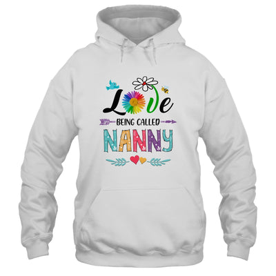 I Love Being Called Nanny Daisy Flower Mothers Day T-Shirt & Tank Top | Teecentury.com