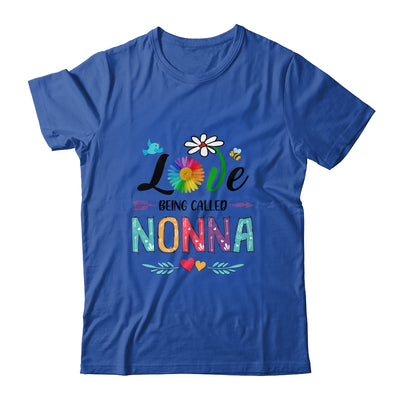 I Love Being Called Nonna Daisy Flower Mothers Day T-Shirt & Tank Top | Teecentury.com