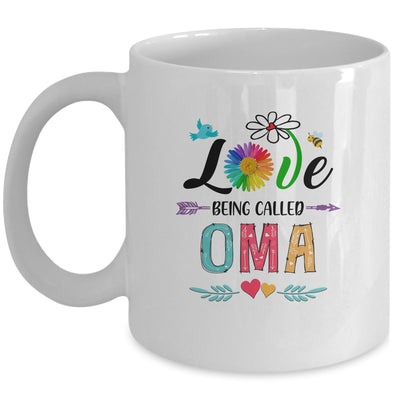 I Love Being Called Oma Daisy Flower Mothers Day Mug Coffee Mug | Teecentury.com