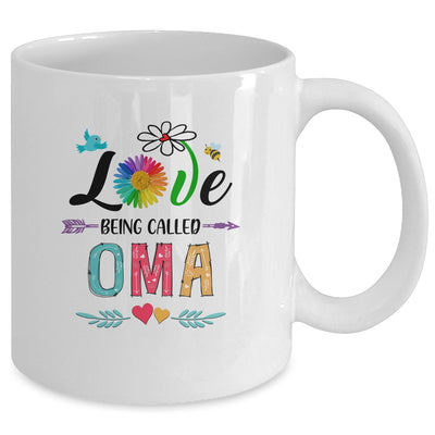 I Love Being Called Oma Daisy Flower Mothers Day Mug Coffee Mug | Teecentury.com