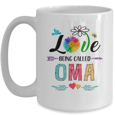 I Love Being Called Oma Daisy Flower Mothers Day Mug Coffee Mug | Teecentury.com