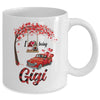 I Love Being Gigi Gnome Red Plaid Heart Valentines Day Mug Coffee Mug | Teecentury.com