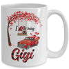 I Love Being Gigi Gnome Red Plaid Heart Valentines Day Mug Coffee Mug | Teecentury.com