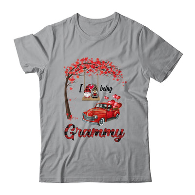 I Love Being Grammy Gnome Red Plaid Heart Valentines Day T-Shirt & Hoodie | Teecentury.com