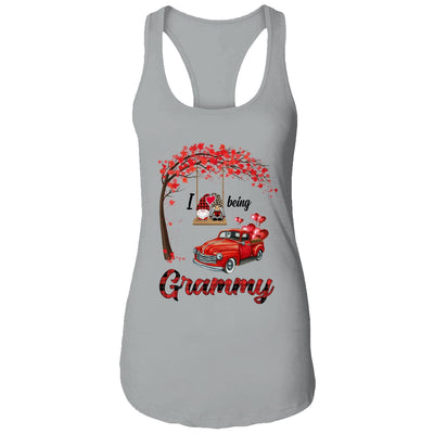 I Love Being Grammy Gnome Red Plaid Heart Valentines Day T-Shirt & Hoodie | Teecentury.com