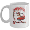 I Love Being Grandma Gnome Red Plaid Heart Valentines Day Mug Coffee Mug | Teecentury.com