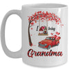 I Love Being Grandma Gnome Red Plaid Heart Valentines Day Mug Coffee Mug | Teecentury.com