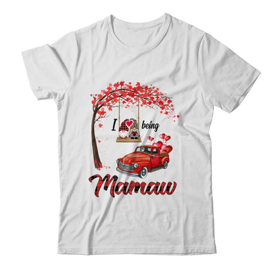 I Love Being Mamaw Gnome Red Plaid Heart Valentines Day T-Shirt & Hoodie | Teecentury.com