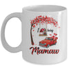 I Love Being Mamaw Gnome Red Plaid Heart Valentines Day Mug Coffee Mug | Teecentury.com