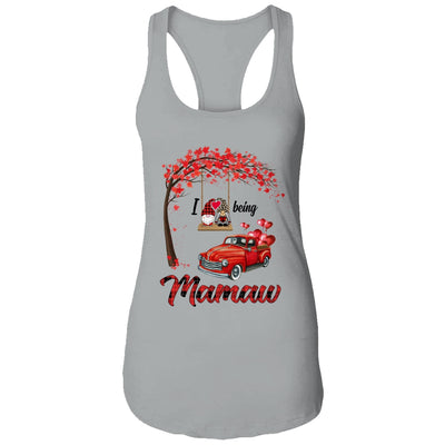 I Love Being Mamaw Gnome Red Plaid Heart Valentines Day T-Shirt & Hoodie | Teecentury.com