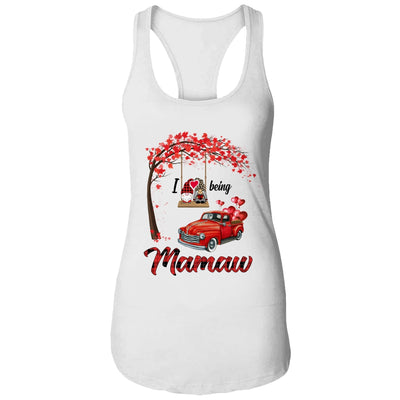 I Love Being Mamaw Gnome Red Plaid Heart Valentines Day T-Shirt & Hoodie | Teecentury.com