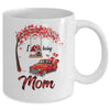 I Love Being Mom Gnome Red Plaid Heart Valentines Day Mug Coffee Mug | Teecentury.com