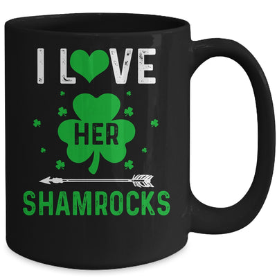 I Love Her Shamrocks Funny St Patrick's Day Couples Mug | teecentury