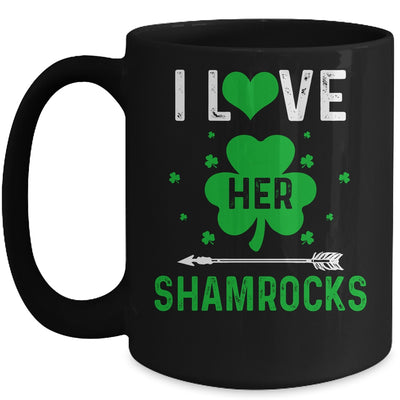 I Love Her Shamrocks Funny St Patrick's Day Couples Mug | teecentury