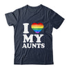 I Love My Aunts Rainbow Heart Gay Pride LGBT Flag Pride Shirt & Tank Top | teecentury