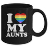 I Love My Aunts Rainbow Heart Gay Pride LGBT Flag Pride Mug | teecentury