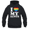 I Love My Aunts Rainbow Heart Gay Pride LGBT Flag Pride Shirt & Tank Top | teecentury