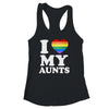 I Love My Aunts Rainbow Heart Gay Pride LGBT Flag Pride Shirt & Tank Top | teecentury