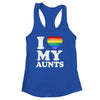 I Love My Aunts Rainbow Heart Gay Pride LGBT Flag Pride Shirt & Tank Top | teecentury