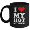 I Love My Hot Boyfriend I Heart My Hot Boyfriend Mug Coffee Mug | Teecentury.com